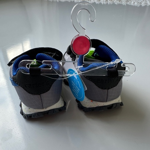 NWT Carter’s Blue Gray Athletic Collins Sneakers Shoes Toddler Boys Size 5 - Picture 4 of 8